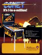 COMET Pinball Machine Game for sale 