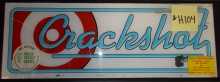 CRACKSHOT Arcade Machine Game Overhead Header Marquee #H104 for sale by EXIDY 