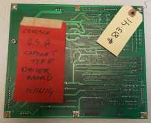 CRUIS'N USA Arcade Machine Game PCB Printed Circuit Driver Board - Midway - #813-41 - "AS IS" 
