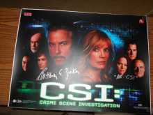CSI Pinball Machine Game Translite Backbox Artwork NOS Stern signed by Anthony E. Zuiker Creator Producer #38 