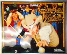 CUE BALL WIZARD Pinball Machine Game Translite Backbox Artwork #G109 for sale  