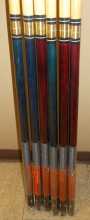 Crest Two Piece 57" Pool Cue Stick for sale #190 - Lot of 6 