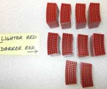 Dart Machine RED DART SEGMENTS for Arcade machine game for sale - Lot of 23  