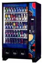 Dixie Narco DN5591, 5591, BeverageMax Bottle Drop, Glass Front 45 SELECTION with BeverageMax Graphic SODA COLD DRINK Vending Machine for sale 