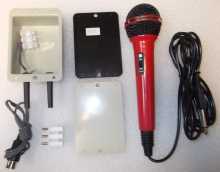 FICO UDM-326 UNI-DIRECTIONAL MICROPHONE, 1/4 in MIC CABLE w 3.5 MONO ADAPTER