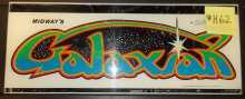 GALAXIAN Arcade Machine Game Overhead Header Marquee #H62 for sale by NAMCO 