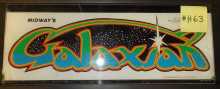 GALAXIAN Arcade Machine Game Overhead Header Marquee #H63 for sale by NAMCO  