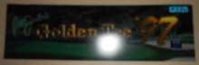 GOLDEN TEE 97 Arcade Machine Game FLEXIBLE Overhead Marquee Header #384 for sale  