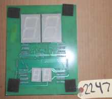 GRAYHOUND ELECTRONICS Arcade Machine Game PCB Printed Circuit DISPLAY Board #2247 for sale 
