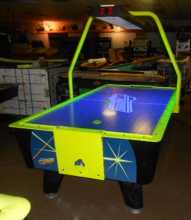 HOT FLASH II AIR HOCKEY Table by Valley Dynamo with OVERHEAD SCORING