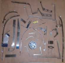 WILLIAMS JOHNNY MNEMONIC Pinball Machine MISC. METAL Lot #2678 