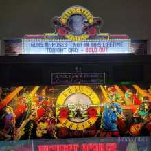 Jersey Jack GUNS N' ROSES LE SE Pinball Machine Game Backbox Topper