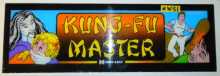 KUNG-FU MASTER Arcade Machine Game Overhead Header PLEXIGLASS for sale #W31  