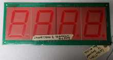LAZER-TRON Arcade Machine Game PCB Printed Circuit 4 SEGMENT DISPLAY Board #1106 for sale  