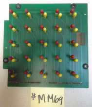 MR. & MRS. PAC-MAN Pinball Machine Game PAC LITE MATRIX BOARD #AS-2518-98 