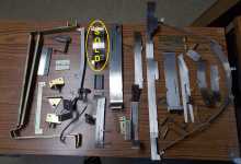 Maverick Pinball Machine Game Parts Guide Rails, Brackets for sale #MV22 