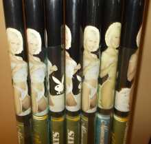 Minnesota Fats Licensed Playmate Series "Dalene Kurtis Two Piece 57" Pool Cue Stick for sale #196 - Lot of 2 