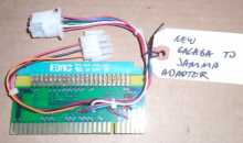NAMCO GALAGA Arcade Machine Game to JAMMA PCB Printed Circuit ADAPTER Board #3968 for sale 
