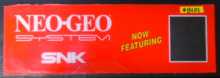 NEO GEO SYSTEM Arcade Machine Game Overhead Marquee Header PLEXIGLASS for sale by SNK #B101  