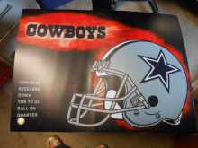 NFL DALLAS COWBOYS Pinball Machine Game Translite Backbox Artwork