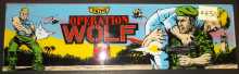 OPERATION WOLF Arcade Machine Game Overhead Header for sale by TAITO 