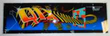 QIX Arcade Machine Game Overhead Header GLASS for sale #B81 by TAITO  