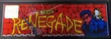 RENEGADE Arcade Machine Game Overhead Header Marquee #H59 for sale by TAITO  