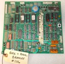ROCK'N BOWL Arcade Machine Game PCB Printed Circuit MAIN Board by BROMLEY #1116 for sale 