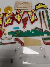 SEGA CUE BALL WIZARD Pinball Machine MISC. PLASTIC LOT & WOOD CUE STICKS #5798 for sale