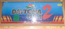 SEGA DAYTONA USA 2 Arcade Machine Game Overhead Header PLEXIGLASS #5082 for sale
