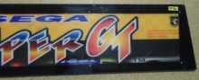 SEGA SUPER GT Arcade Machine Game Overhead Header PLEXIGLASS for sale #96 