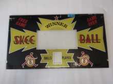SKEE-BALL Arcade Machine Game Plexiglass Backglass Backbox Artwork #5648 for sale