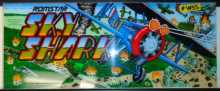 SKY SHARK Arcade Machine Game Overhead Header PLEXIGLASS for sale #W55 by ROMSTAR 1987