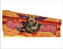 STERN IRON MAIDEN PREMIUM Pinball Machine CABINET Decal LEFT side #820-78N7-03  