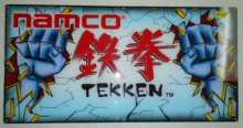 TEKKEN Arcade Machine Game Overhead Header PLEXIGLASS Marquee for sale #323 by NAMCO  