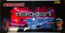 TEKKEN TAG TOURNAMENT Arcade Machine Game Overhead Header PLEXIGLASS for sale #W64 by NAMCO