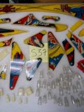 THE AMAZING SPIDER-MAN Pinball Machine Game PLASTIC Lot #S37 by GOTTLIEB 
