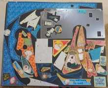  THE SIMPSONS PINBALL PARTY Pinball Machine 39 pc. Incomplete Plastic Set #10  