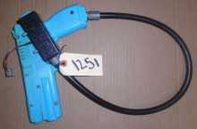 TIME CRISIS 1, II, 3 / POINT BLANK 1 & 2 Arcade Machine Game BLUE GUN with HAPP CONTROL CABLE #1251 for sale  