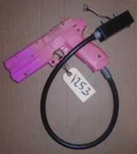 TIME CRISIS 1, II, 3 / POINT BLANK 1 & 2 Arcade Machine Game PINK GUN with HAPP CONTROL CABLE #1253 for sale 