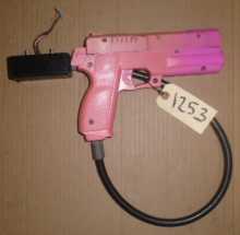 TIME CRISIS 1, II, 3 / POINT BLANK 1 & 2 Arcade Machine Game PINK GUN with HAPP CONTROL CABLE #1253 for sale  
