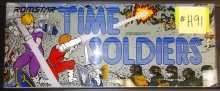 TIME SOLDIERS Arcade Machine Game Overhead Marquee Header for sale by ROMSTAR #H91  