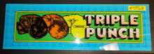 TRIPLE PUNCH Arcade Machine Game Overhead Marquee Header for sale #TP68 by COMPUTRAN  