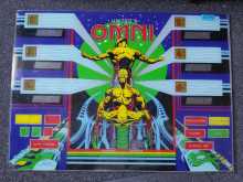 UNITED'S OMNI SHUFFLE ALLEY Arcade Machine Game Plexiglass Backbox Artwork #5534 for sale