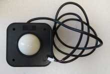 USB Arcade Game White Solid Trackball w Harness #5718 