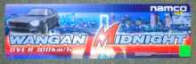 WANGAN MIDNIGHT Arcade Machine Game PLEXIGLASS Overhead Marquee Header #1148 for sale 