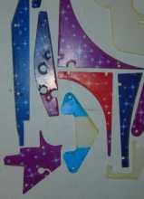 STERN WHEEL OF FORTUNE Pinball Machine Incomplete Plastic Set #281 