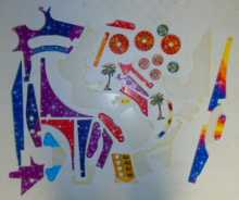 STERN WHEEL OF FORTUNE Pinball Machine Incomplete Plastic Set #281