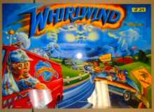 WHIRLWIND Pinball Machine Game Translite Backbox Artwork for sale - #W24 