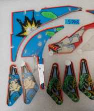 WILLIAMS ATTACK FROM MARS Pinball Machine Game 12 PC. PLASTIC LOT #5707